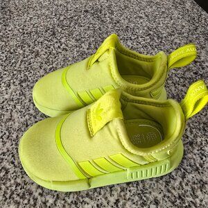 Adidas Toddler 6k neon yellow shoes